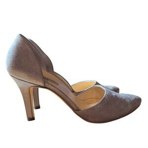 Paul Green Cream and Tan Heels with Classic d'Orsay Design